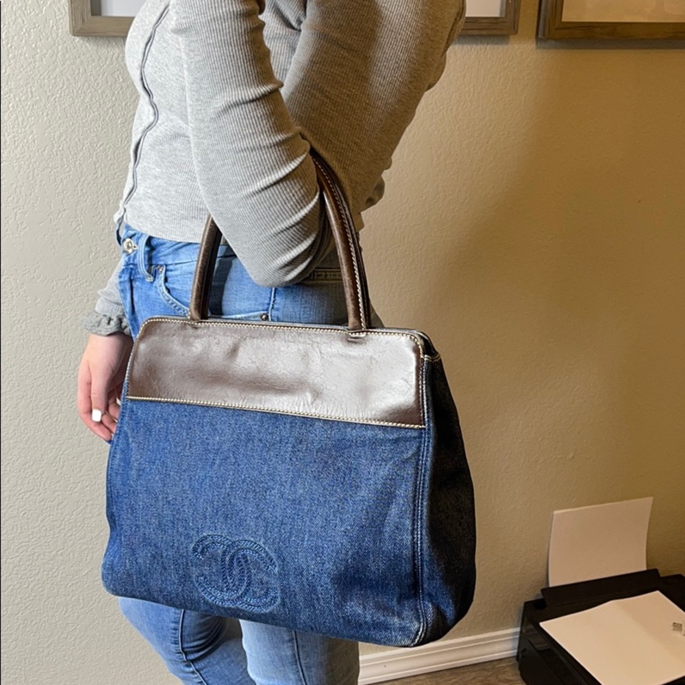 Authentic Chanel Denim Handbag - Picture 9 of 10